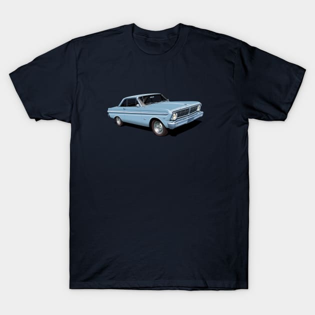 1965 Ford Falcon Futura in silver blue T-Shirt by candcretro